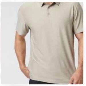Vuori Strato Tech Polo Men’s XL Beige Shirt Performance Quick Dry Stretch Golf